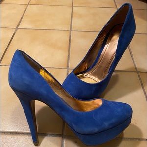 BCBG BLUE HEELS